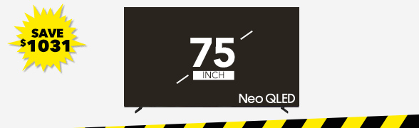 [Samsung 75" QN80H Neo QLED 4K<sup>#</sup> AI Smart TV]