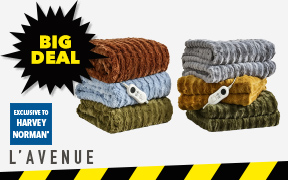 [L'Avenue 'Neves' Heated Throw]