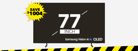 [Samsung 77" S85H AI 4K<sup>#</sup> OLED Smart TV]
