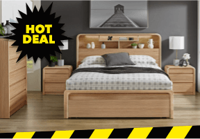 ['Arc' Queen Gas-Lift Bed]