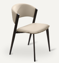 ['Kyoto' Dining Chair - Beige PU]
