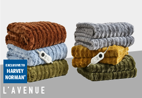 [L'Avenue Luxury 'Neves' Heated Throw]