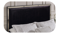 [Sleek mirror glass framing - Black]