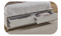 [Ample storage space - White]