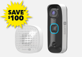 [Swann Buddy 4K Wireless Video Doorbell with Chime]