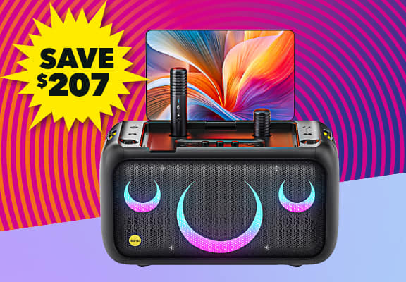 [Ikarao 'Break X1' Portable 800W Karaoke Machine]
