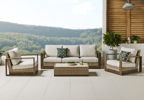 ['Karibu' 4-Piece Outdoor Lounge Setting]