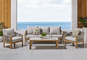 ['Montecello' 4-Piece Outdoor Lounge Setting]