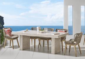 ['Prism' 220cm Outdoor Rectangular Dining Table]