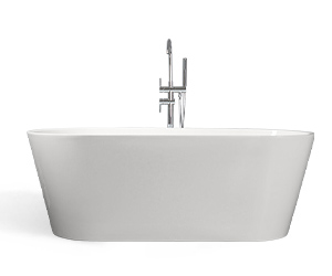 [Studio 1 'Oval' 1500mm Freestanding Bath - Gloss White]