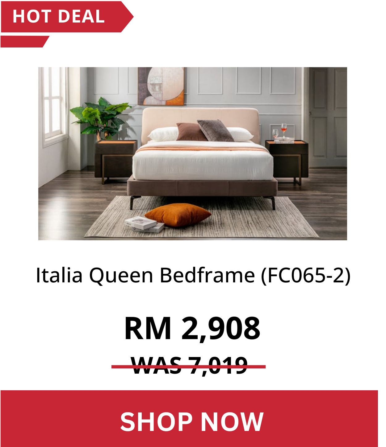 Italia Queen Bedframe (FC065-2)