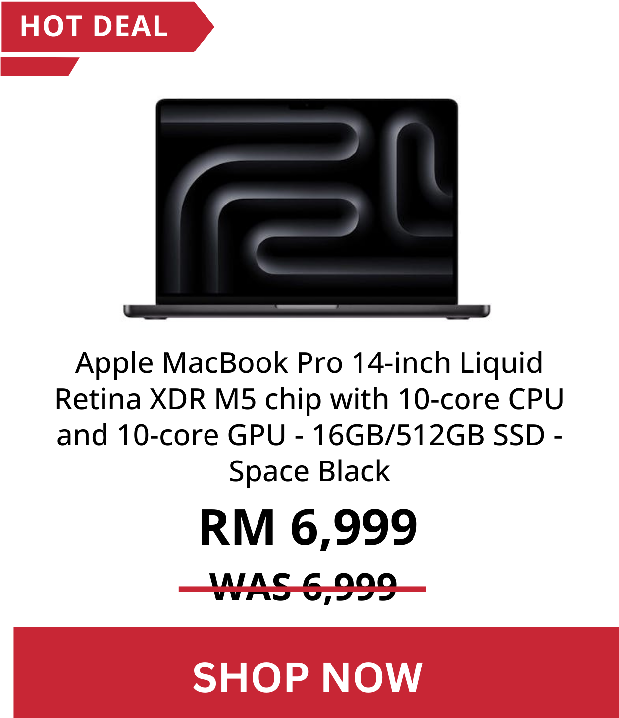 APPLE MBP 14 M5 10C 16/512 MDE04ZP/A SB