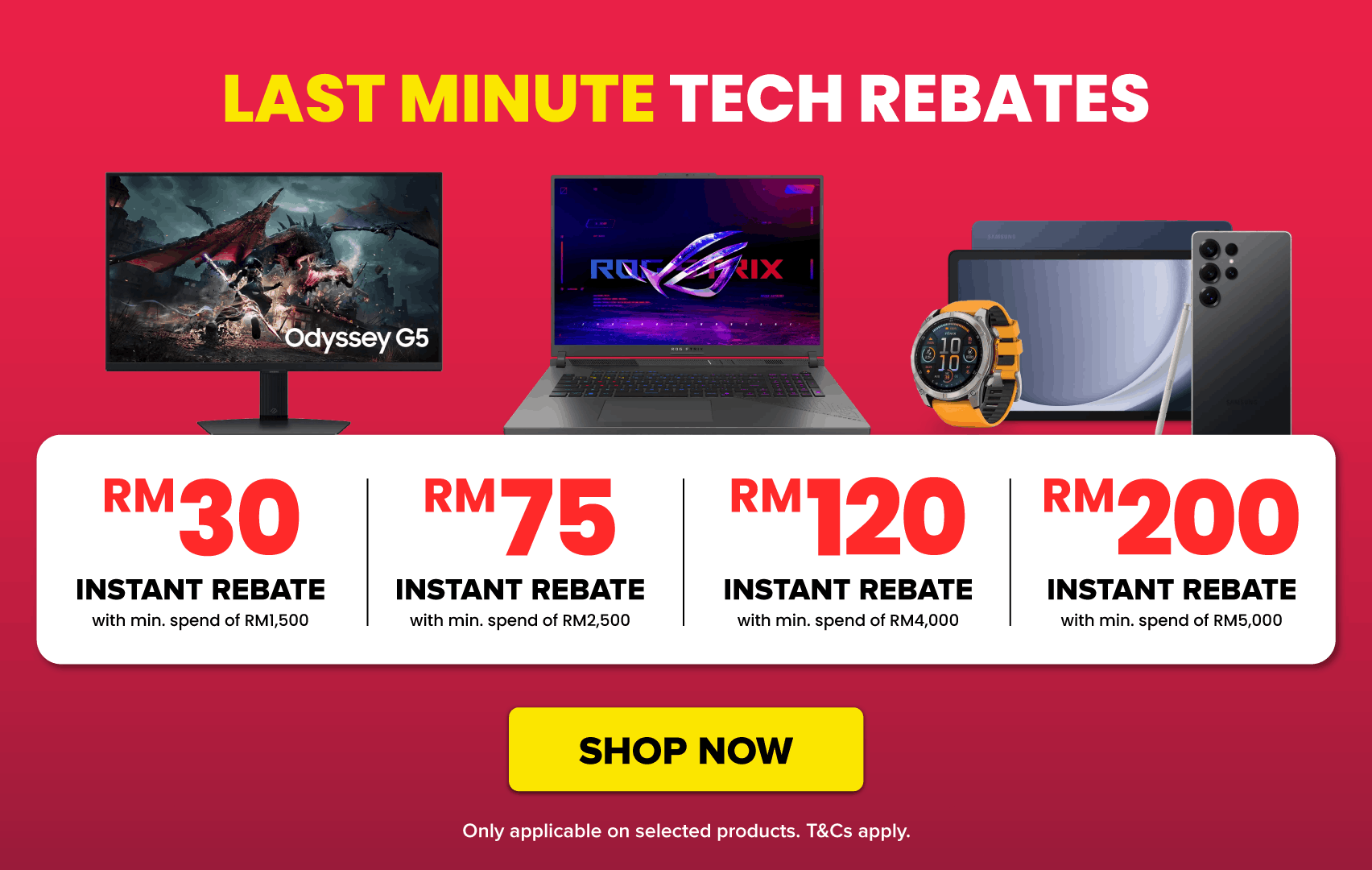 last minute cny sale tech rebates