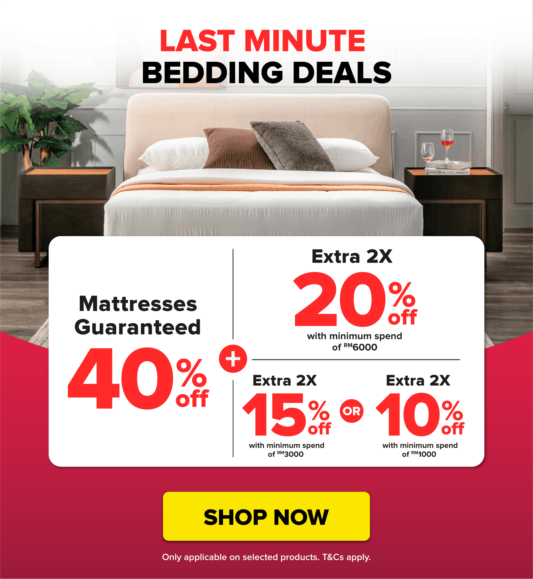 last minute cny sale bedding