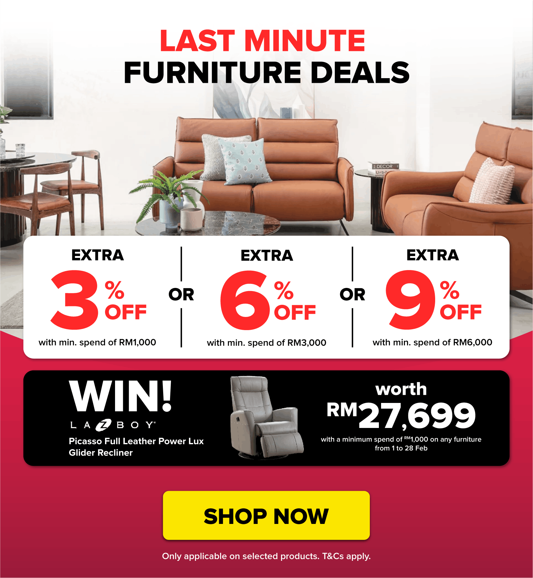 last minute cny sale furniture