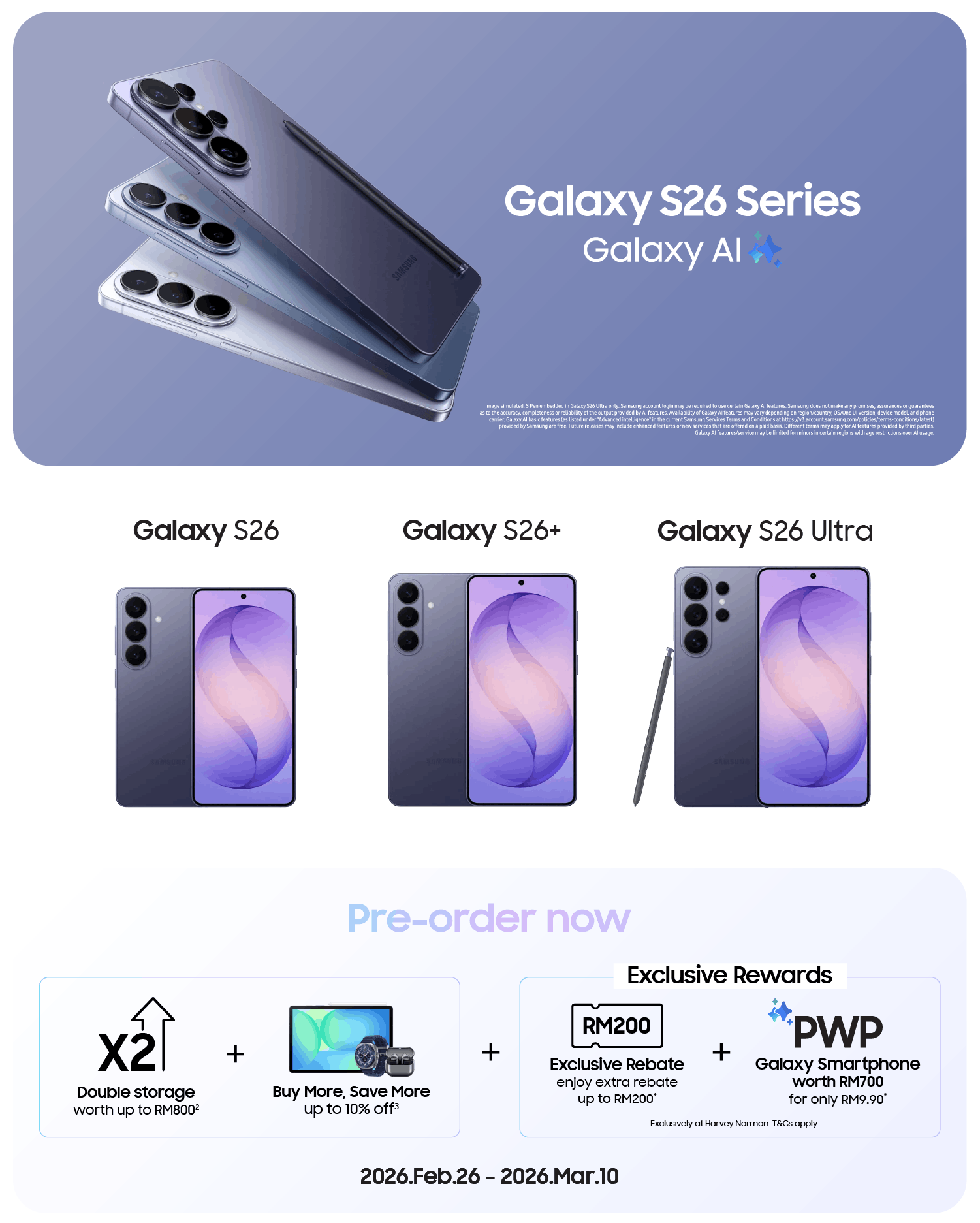 Samsung Galaxy S26 Series Pre-order