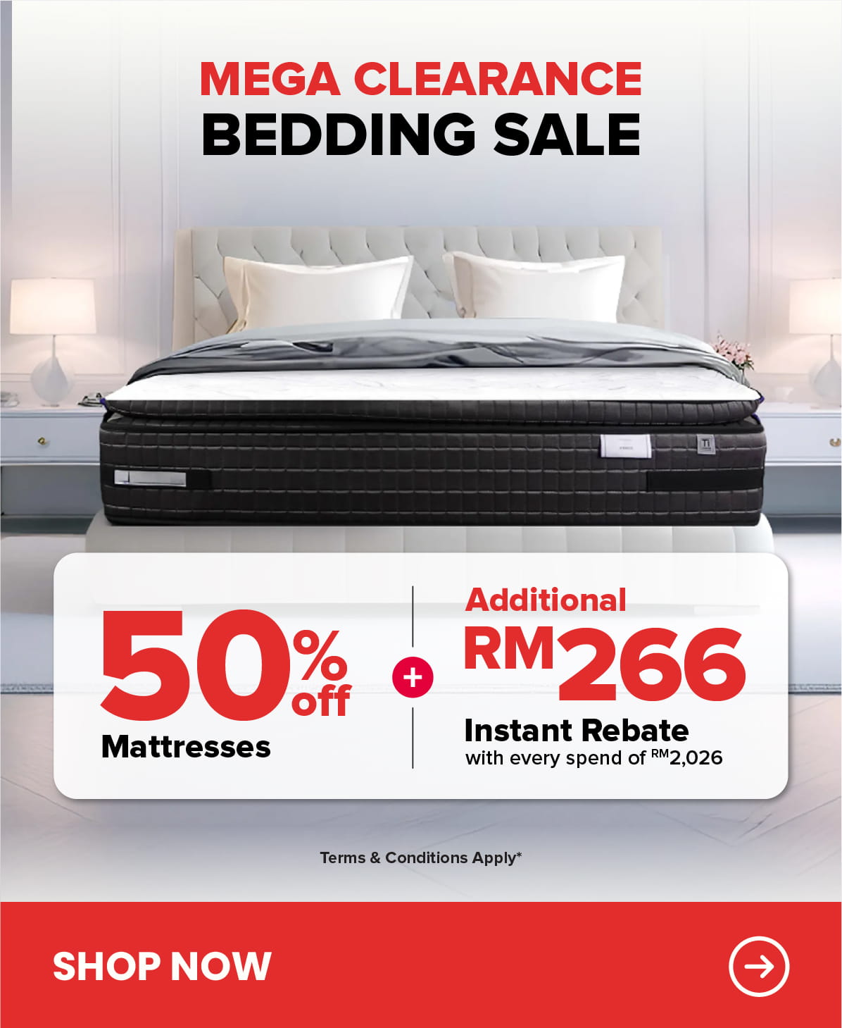 Biggest Ever RM100 Million Stock Clearance Bedding Sale