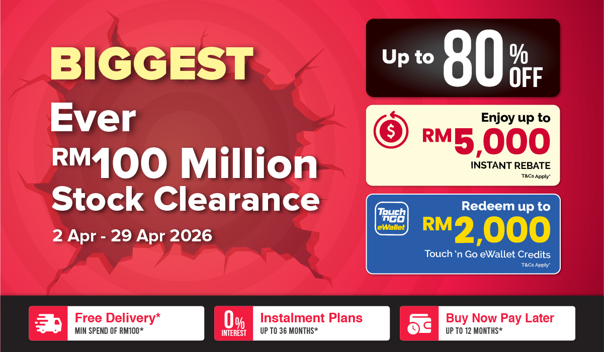 Harvey Norman_Biggest Ever RM100 Million Stock Clearance