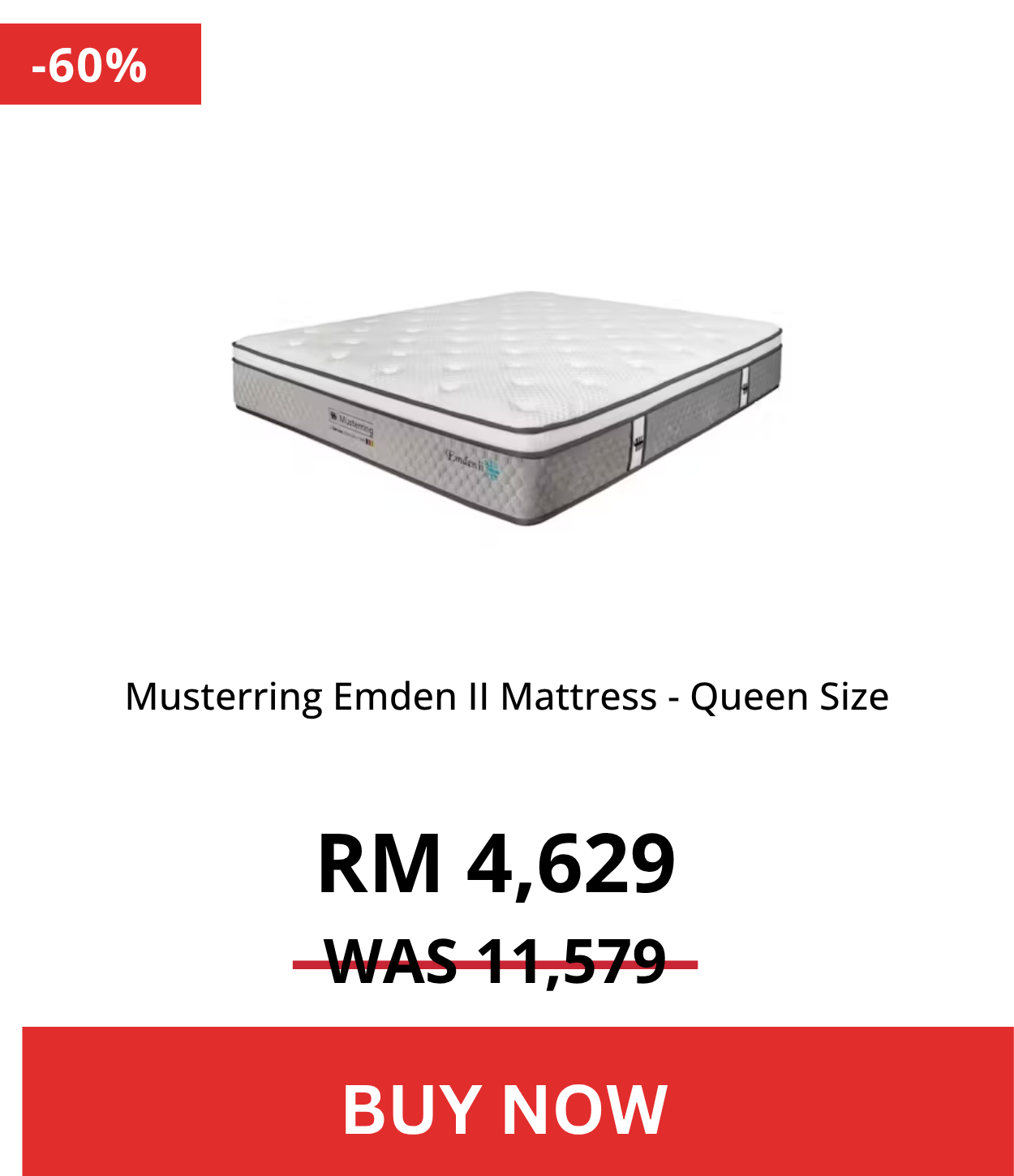 Musterring Emden II Mattress - Queen Size