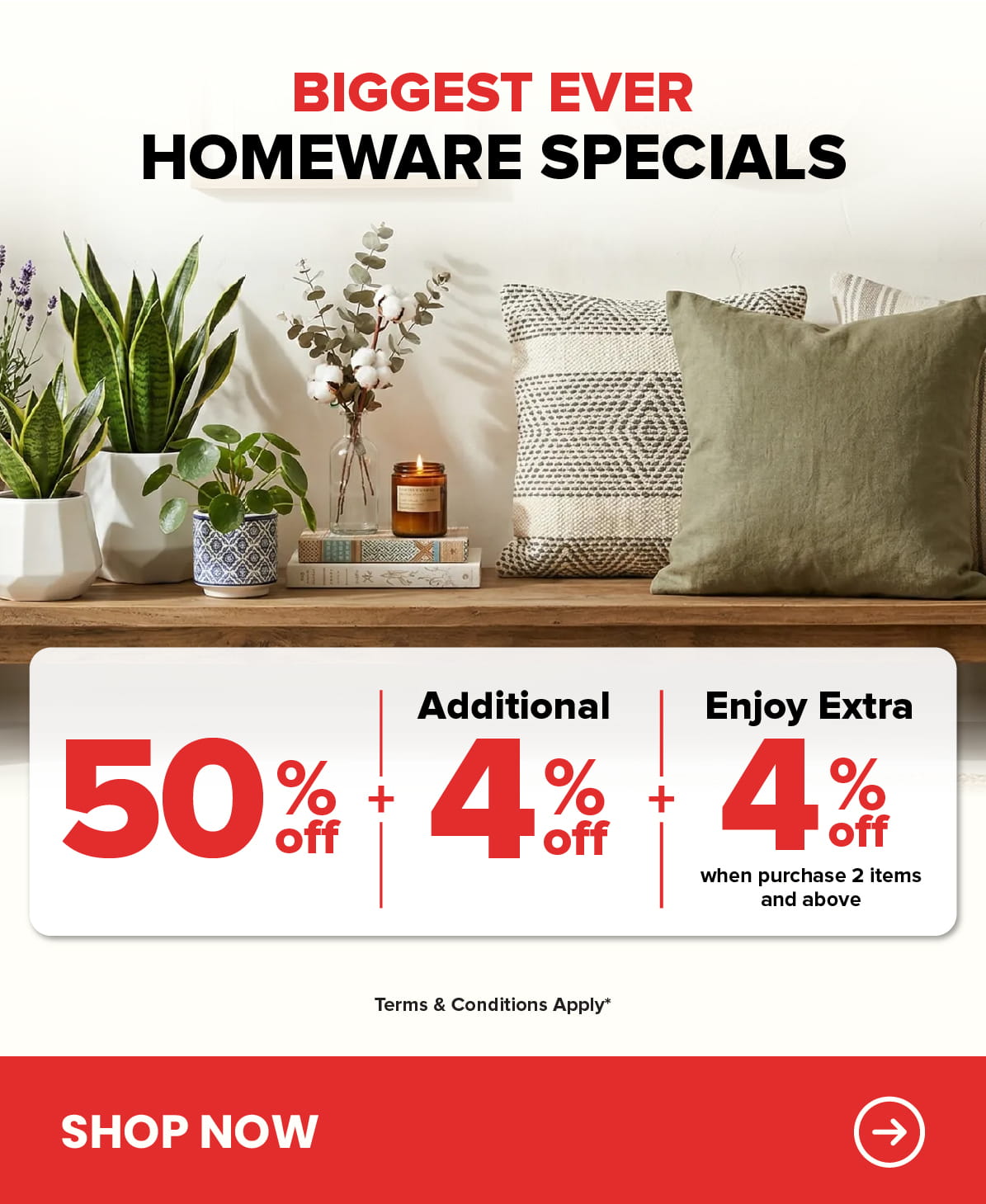 Biggest Ever RM100 Million Stock Clearance Homeware Specials