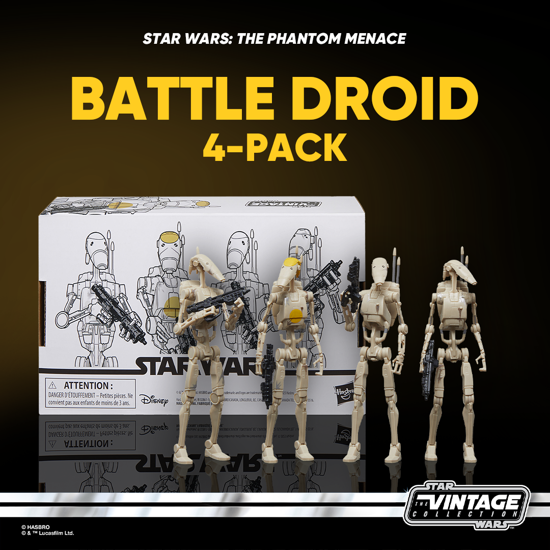 STAR WARS: The Phantom Menace Battle Droid 4-Pack