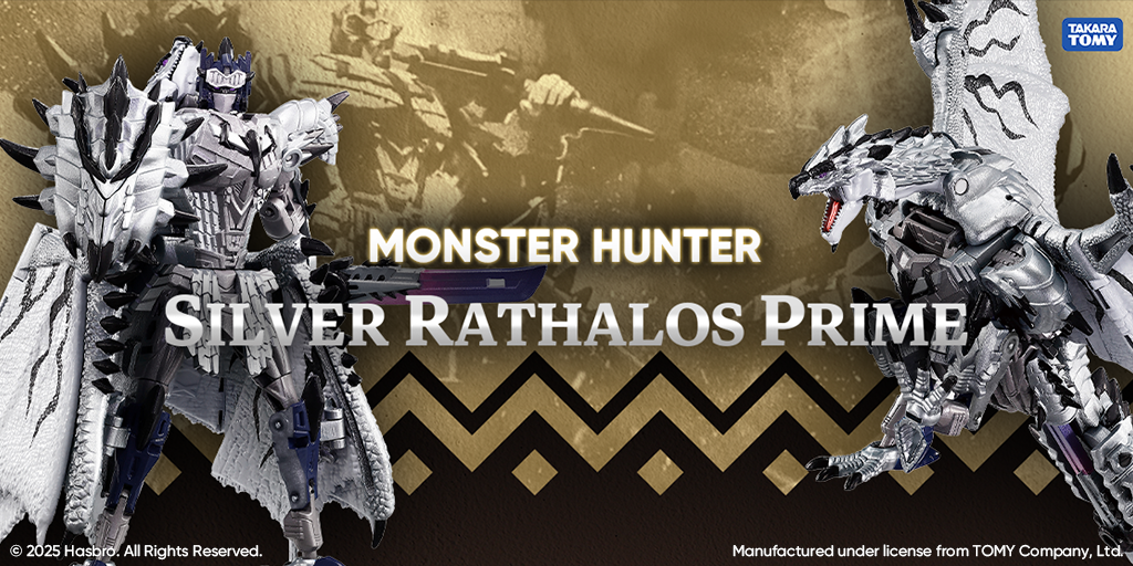 Takara Tomy Transformers Monster Hunter Silver Rathalos Prime