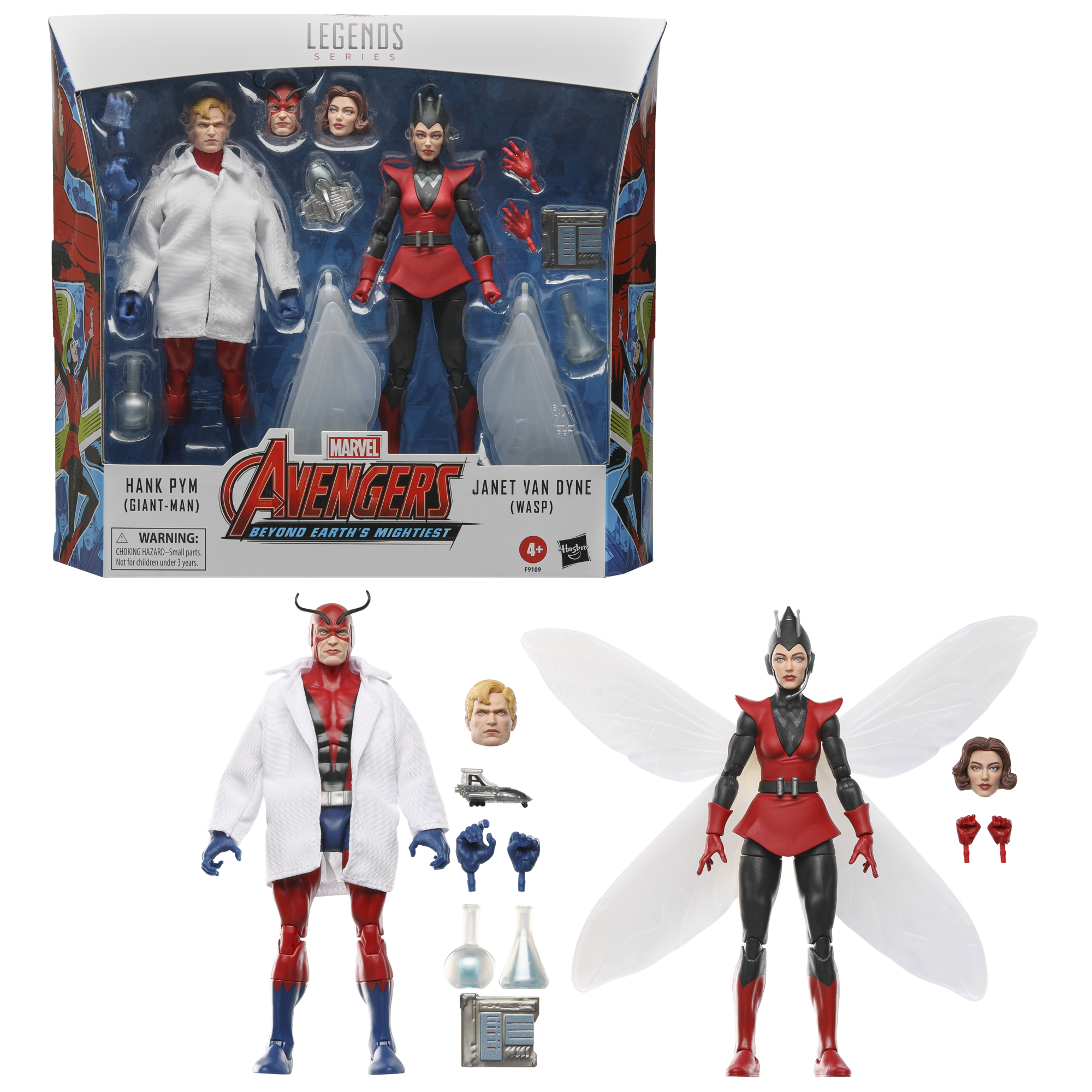 Marvel Legends Series Hank Pym (Giant-Man) & Janet Van Dyne (Wasp) 