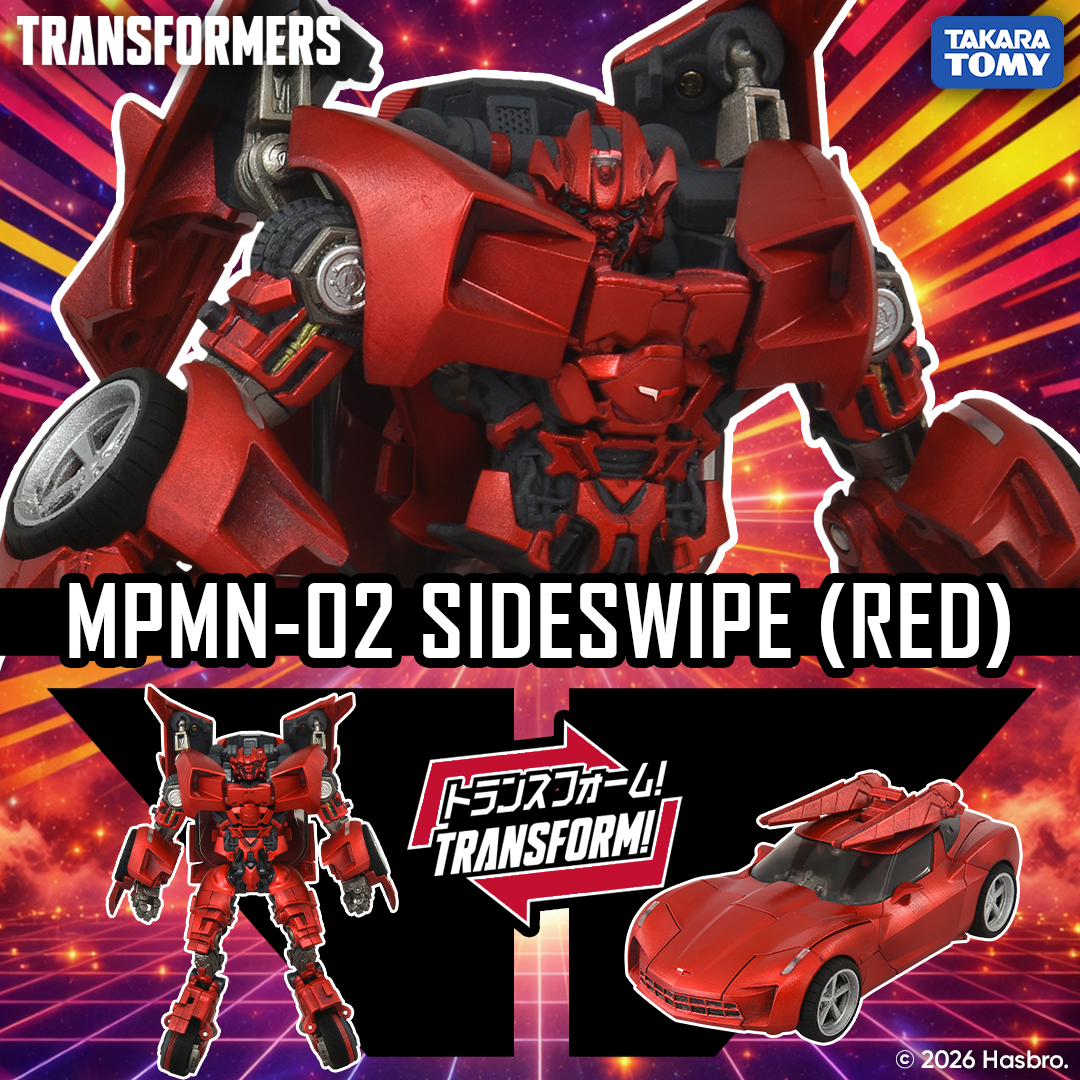 Transformers Takara Tomy Masterpiece Movie Series Next MPMN-02 Sideswipe, Red