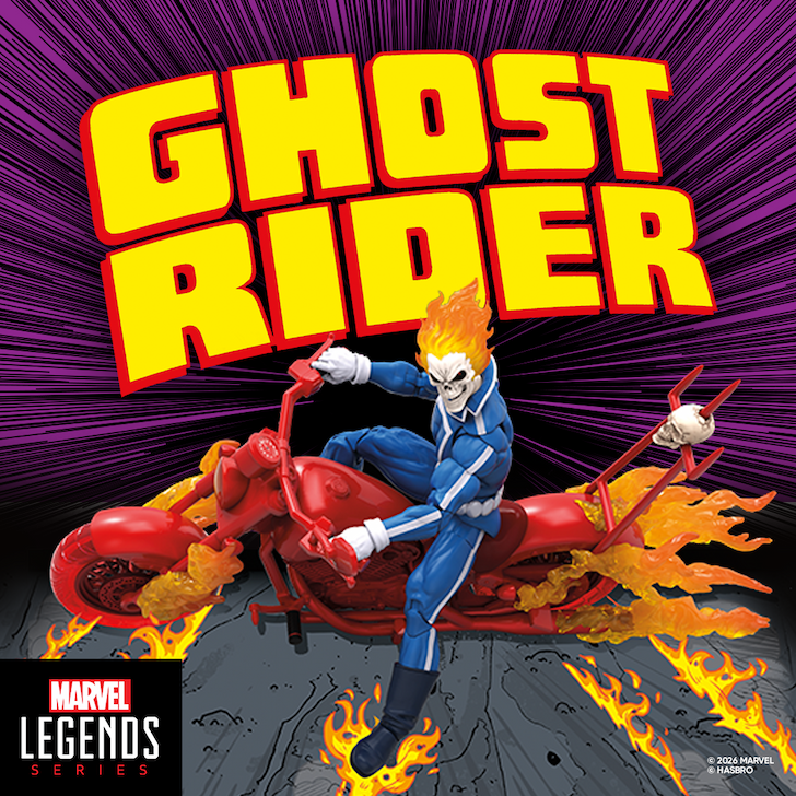 Marvel Legends Series Ghost Rider Johnny Blaze with Motorcycle