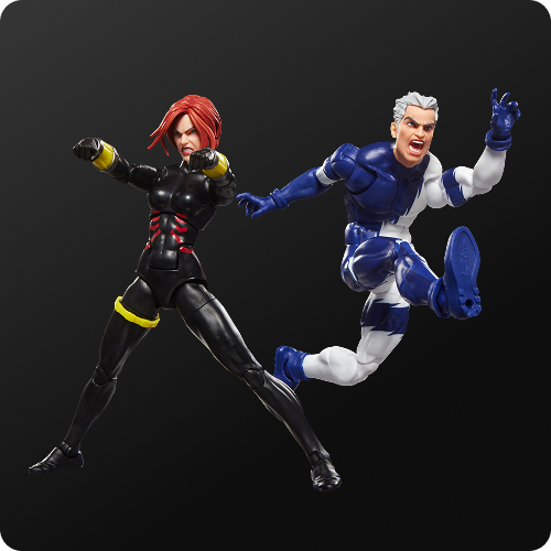 Marvel Legends Series Avengers Black Widow and Quicksilver