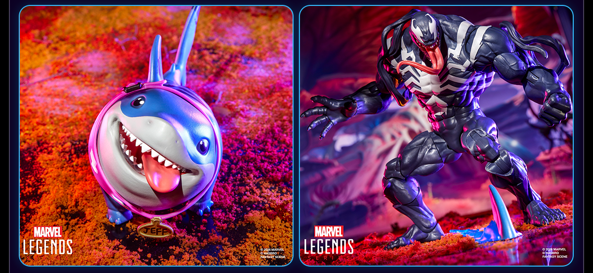 Marvel Legends Series Marvel Rivals Venom & Jeff the Land Shark 2-Pack