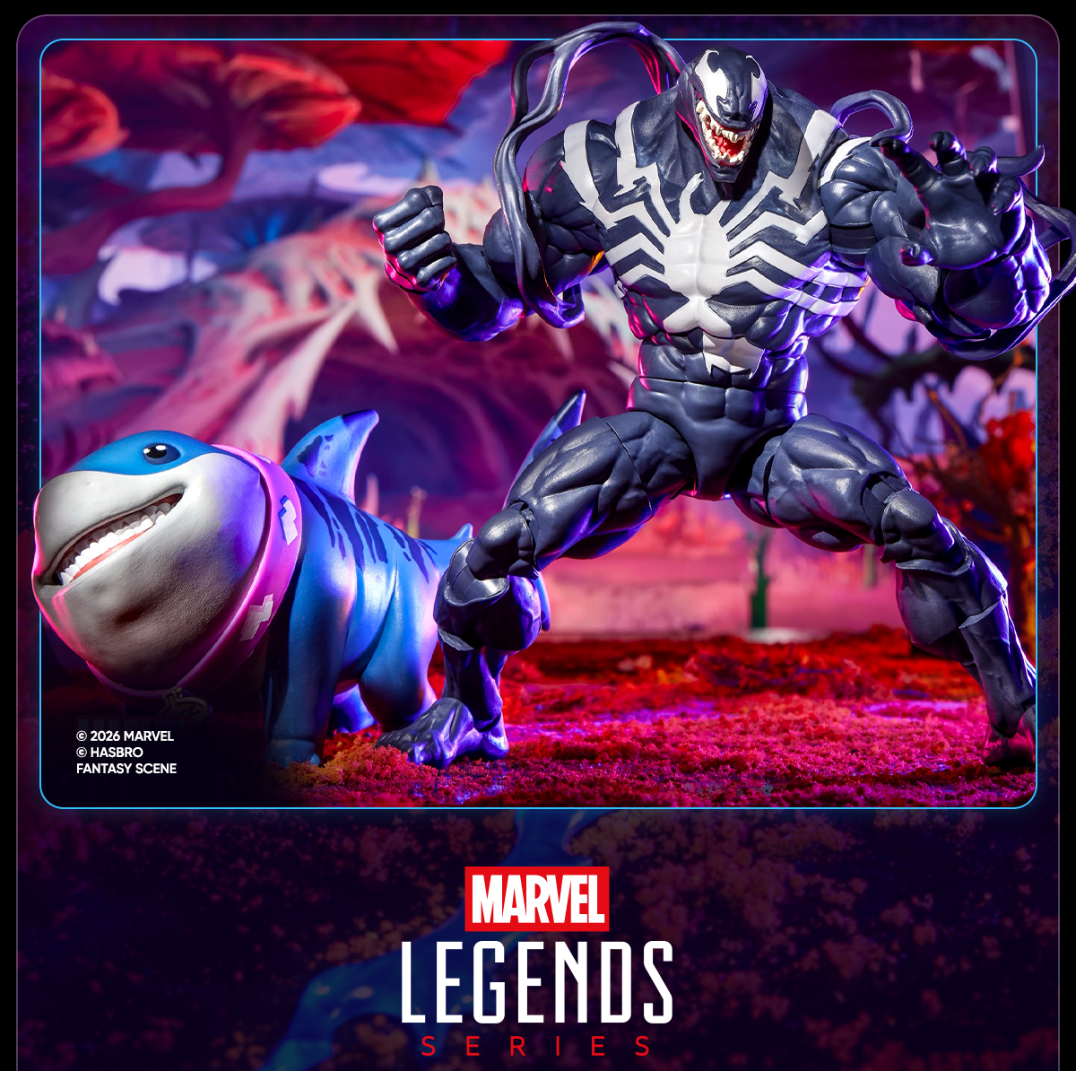 Marvel Legends Series Marvel Rivals Venom & Jeff the Land Shark 2-Pack