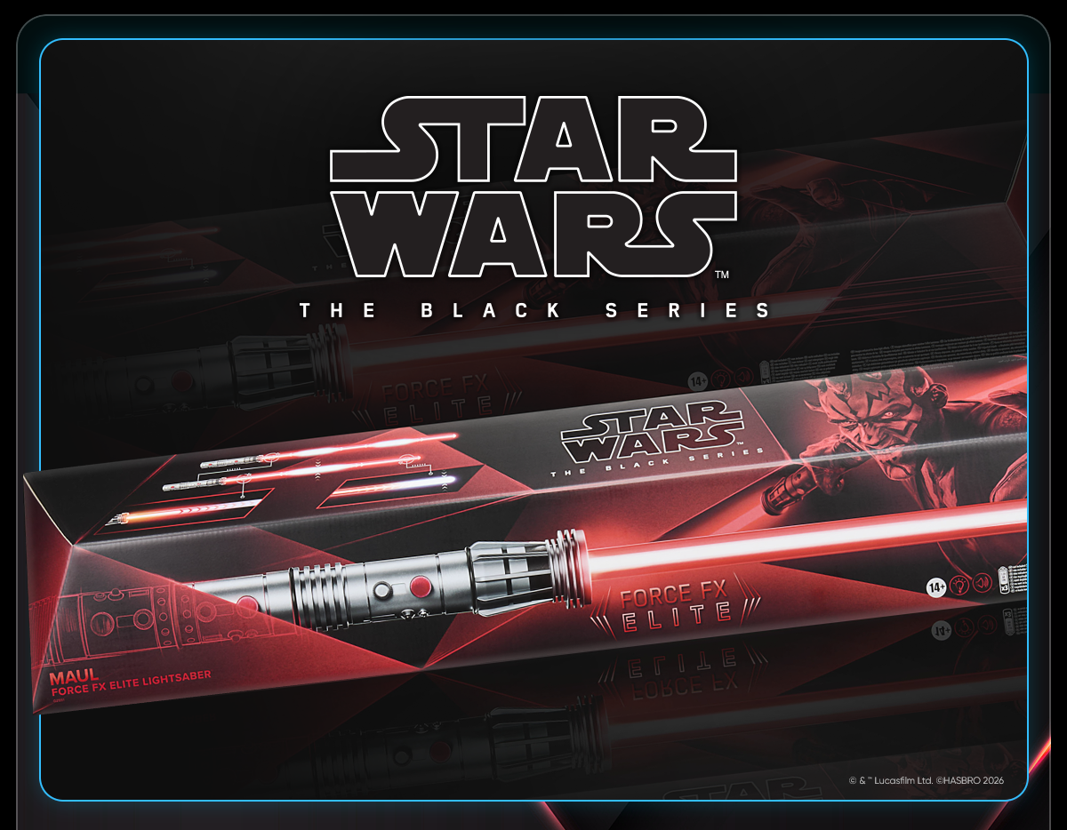Star Wars The Black Series Force FX Elite Maul Electronic Lightsaber