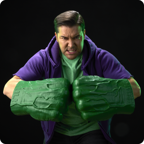 Marvel Legends Series Incredible Hulk Premium Roleplay Fists