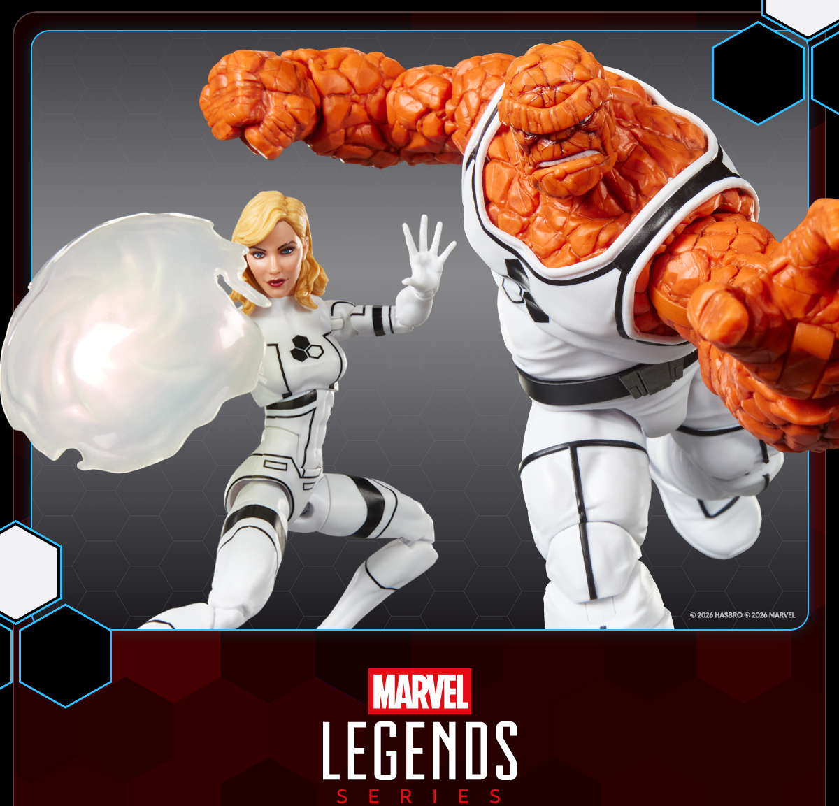 Marvel Legends Series Marvel's The Thing and Marvel's Invisible Woman