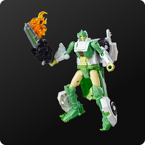 Transformers Generations War for Cybertron: Siege Deluxe Class Autobot Greenlight with Dazzlestrike