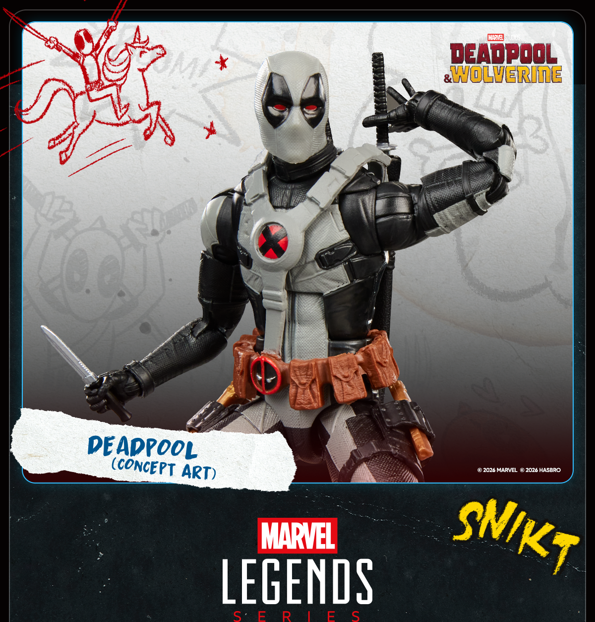 Marvel Legends Series Deadpool (Concept Art)