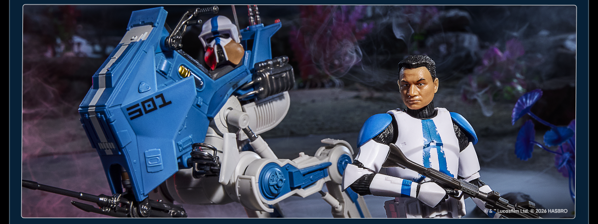 STAR WARS The Black Series ARF Trooper (501st) & AT-RT