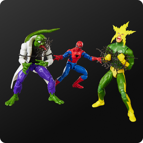 Marvel Legends Series Spider-Man, Marvel's Lizard, & Marvel's Electro