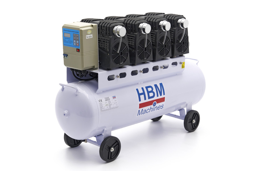 Image of HBM 120 Liter Professionele Low Noise Compressor - Model 2