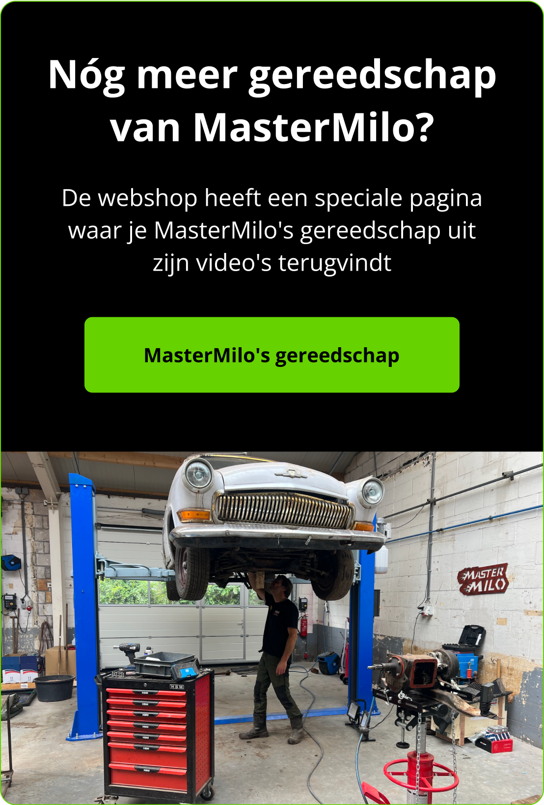 Nóg meer gereedschap van MasterMilo? MasterMilo's gereedschap