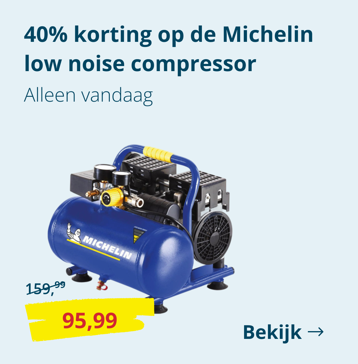 Michelin low noise compressor 40% korting