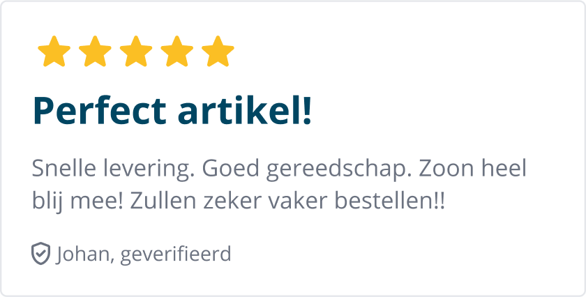 Perfect artikel!