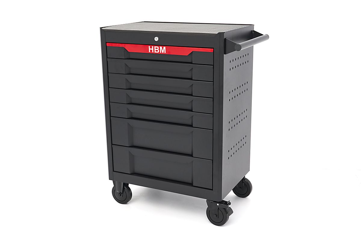 HBM gereedschapswagen 7 laden, 68 cm , zwart