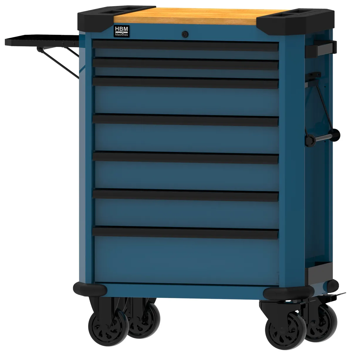 HBM gereedschapswagen 7 laden 71 cm blauw