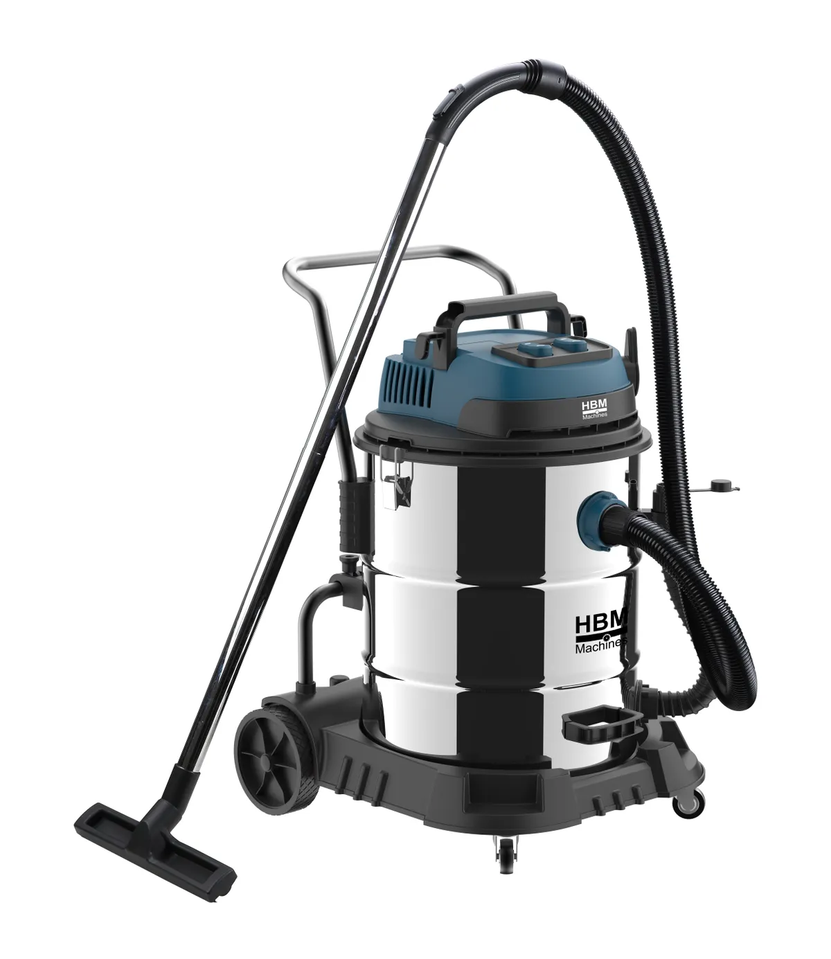 HBM bouwstofzuiger nat/droog 2x1200W 60L