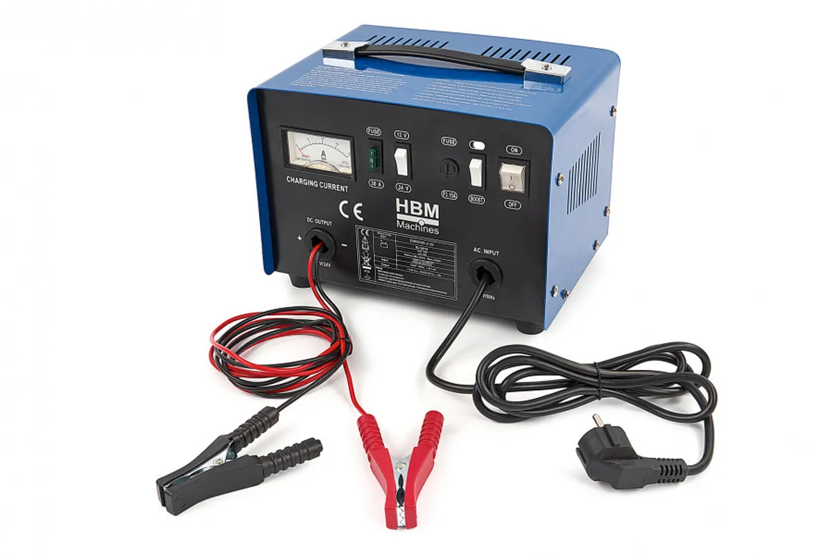 HBM Professionele Acculader, 12, 24 Volt 92 - 210 Ah