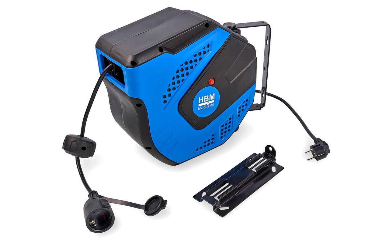 HBM 25 Meter Professionele Automatische Stroomhaspel / Kabelhaspel