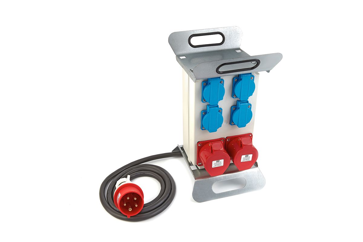 HBM 2 x 400 Volt en 4 x 230 Volt Verdeelblok - Randaarde