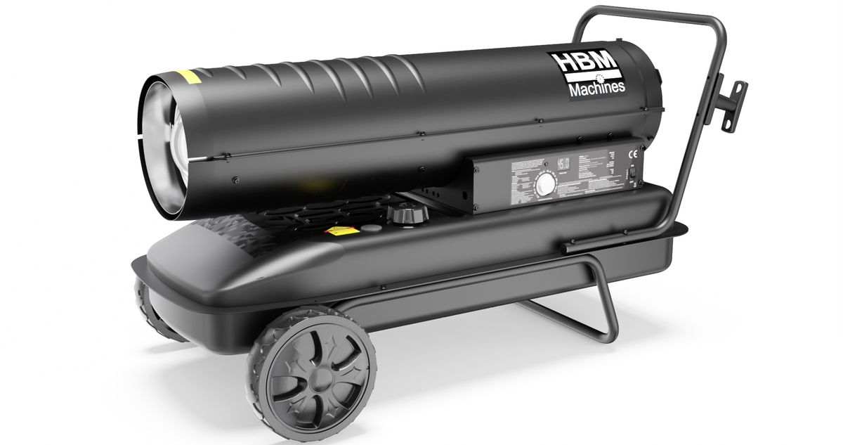 HBM verrijdbare dieselheater, 50000 Watt